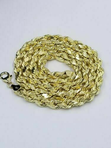 10k Gold Anchor Pendent Rope Chain 2.5mm 18" 20" 22" 24" 26" 10kt Necklace Cham - Reva Jeweler