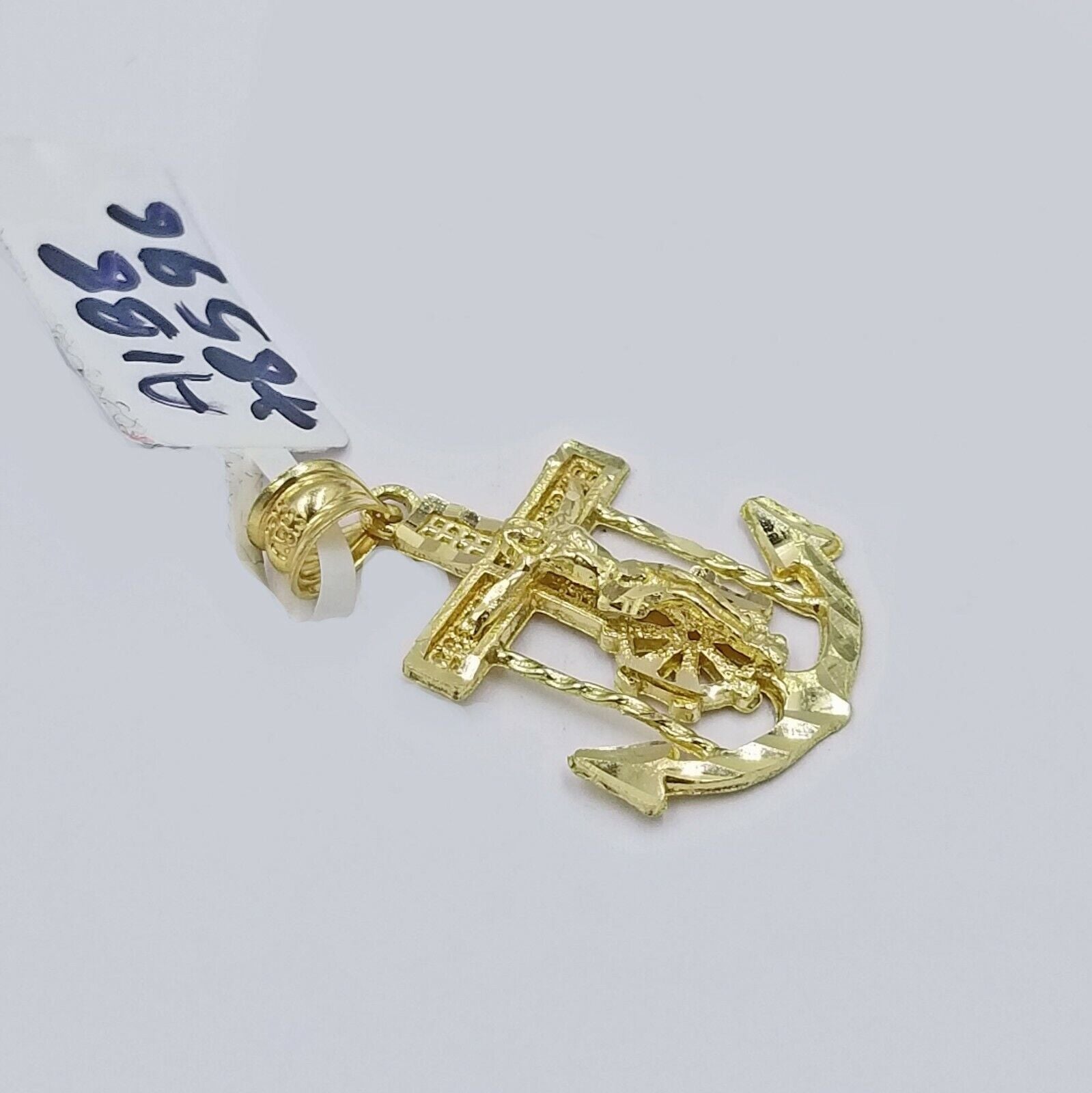 10k Gold Anchor Pendent Rope Chain 2.5mm 18" 20" 22" 24" 26" 10kt Necklace Cham - Reva Jeweler