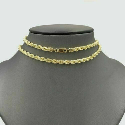 10k Gold Anchor Pendent Rope Chain 2.5mm 18" 20" 22" 24" 26" 10kt Necklace Cham - Reva Jeweler