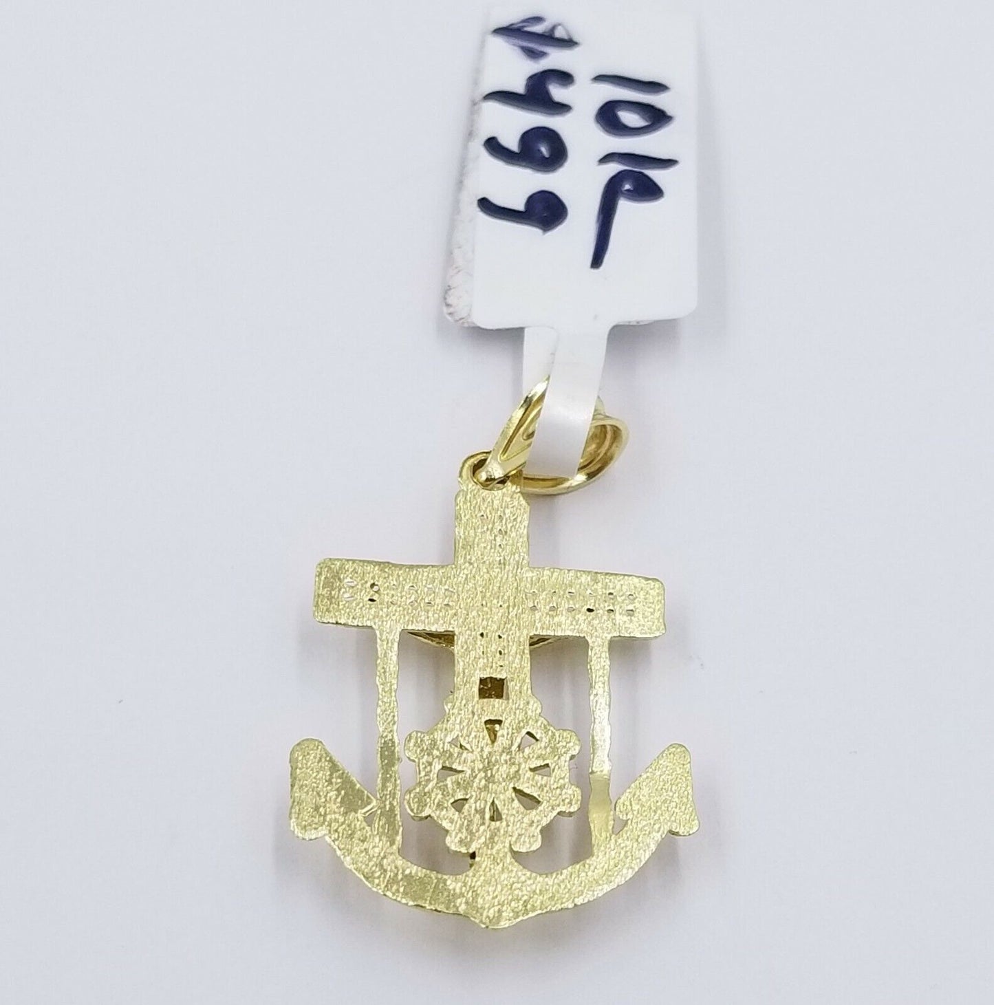 10k Gold Anchor Pendent Rope Chain 2.5mm 18" 20" 22" 24" 26" 10kt Necklace Cham - Reva Jeweler