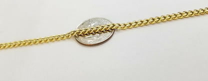 10k gold bracelet 8 Inch 4.5mm Miami Cuban Link With Lobster Lock Men Women REAL - Reva Jeweler