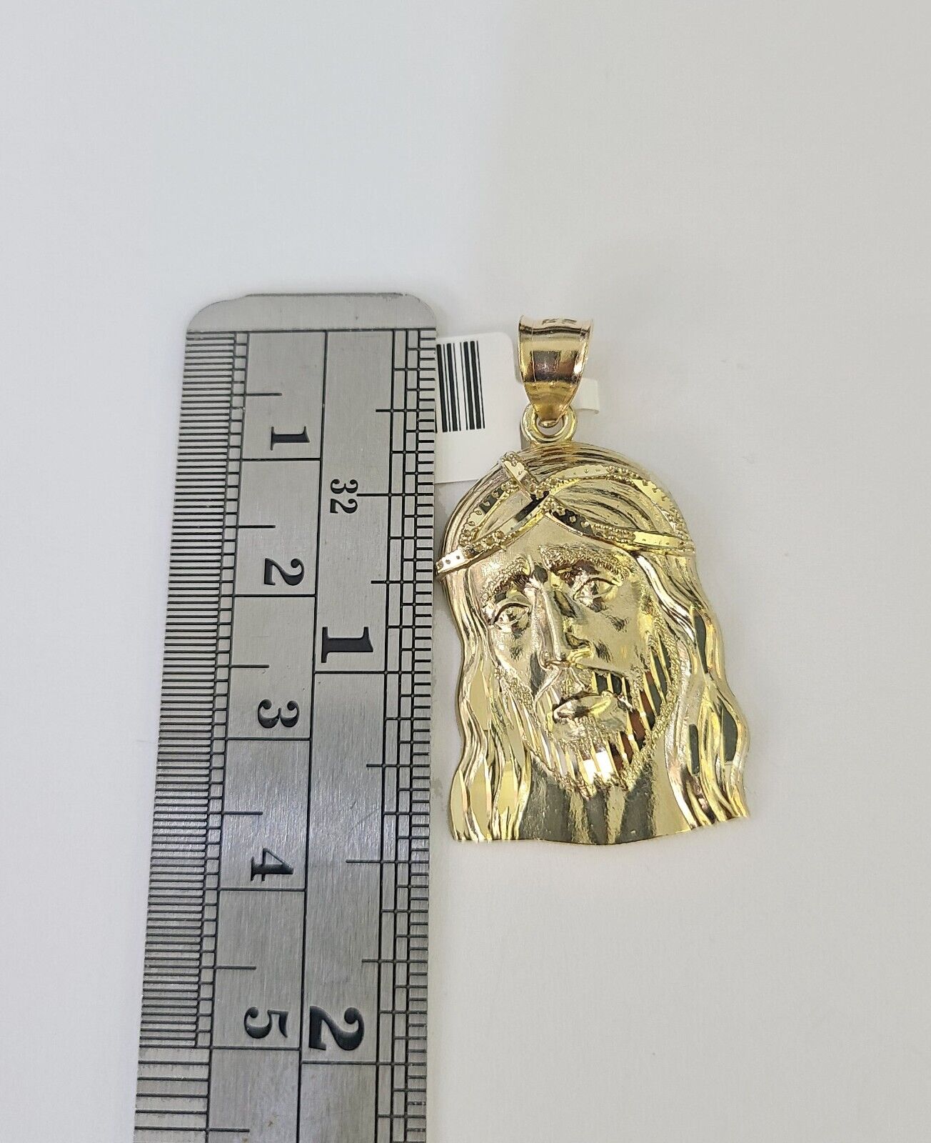 10k Gold Byzantine Necklace Jesus Head Charm 18 - 28 inch 3mm SET Chain Pendant - GoldenlinQ