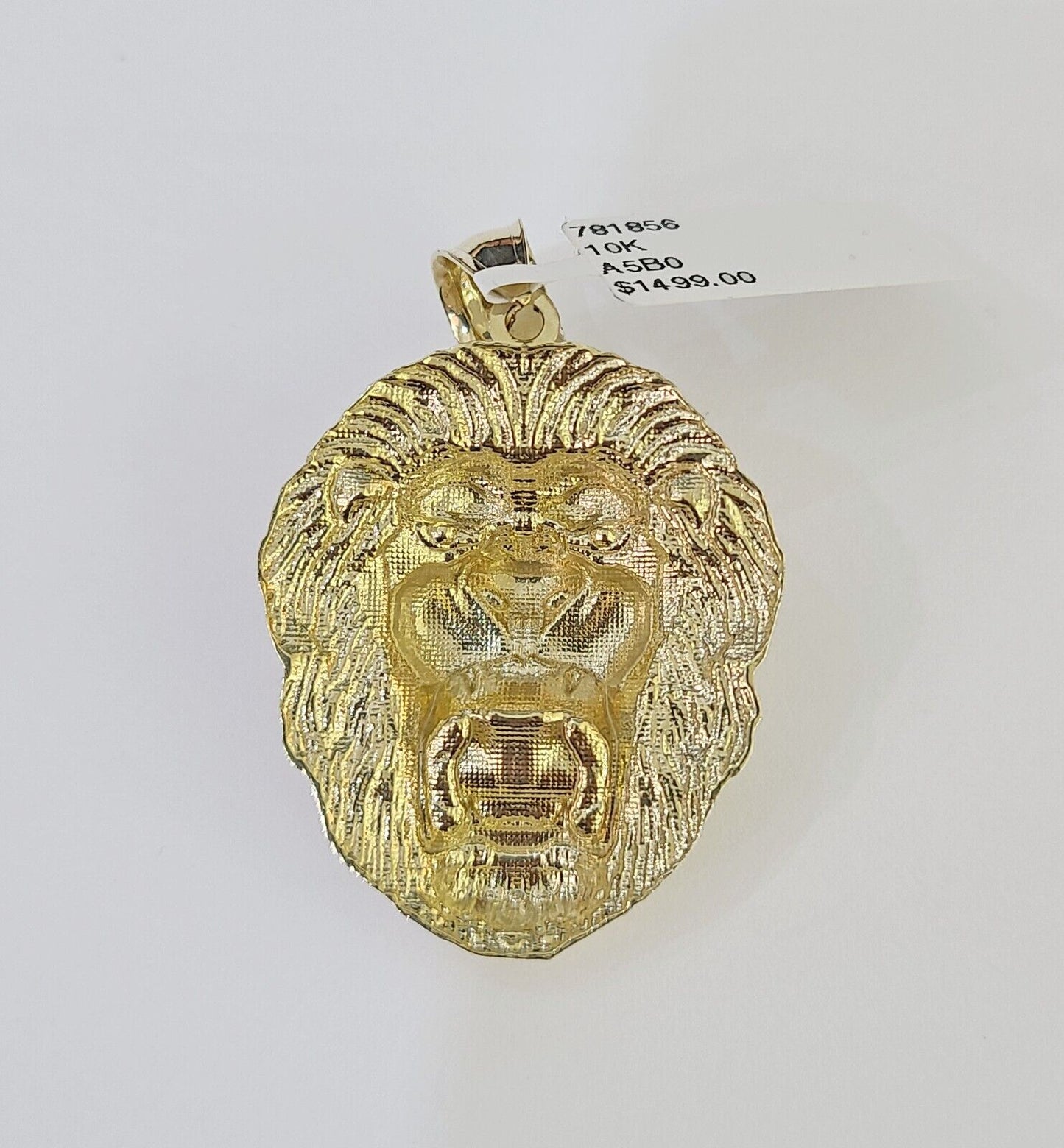 10k Gold Byzantine Necklace Lion Charm 18 - 26 inches 3mm REAL Yellow SET Chain - GoldenlinQ