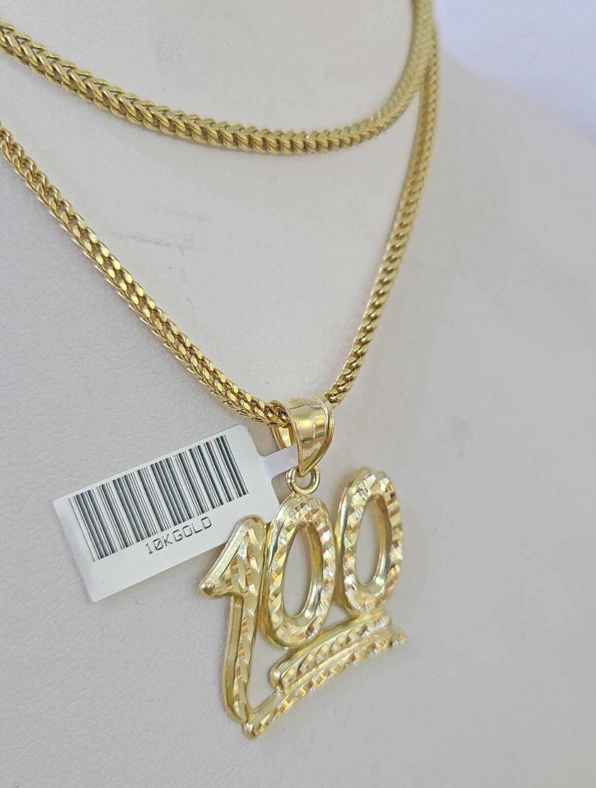 10K Gold Franco Chain 100 Charm Length 18 - 26 inches 2mm REAL Yellow - GoldenlinQ