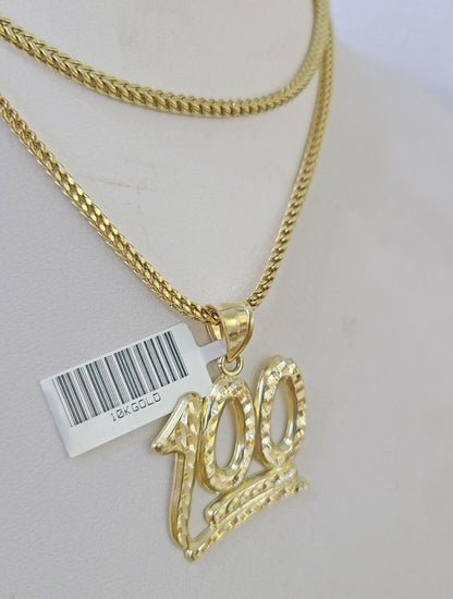 10K Gold Franco Chain 100 Charm Length 18 - 26 inches 2mm REAL Yellow - GoldenlinQ