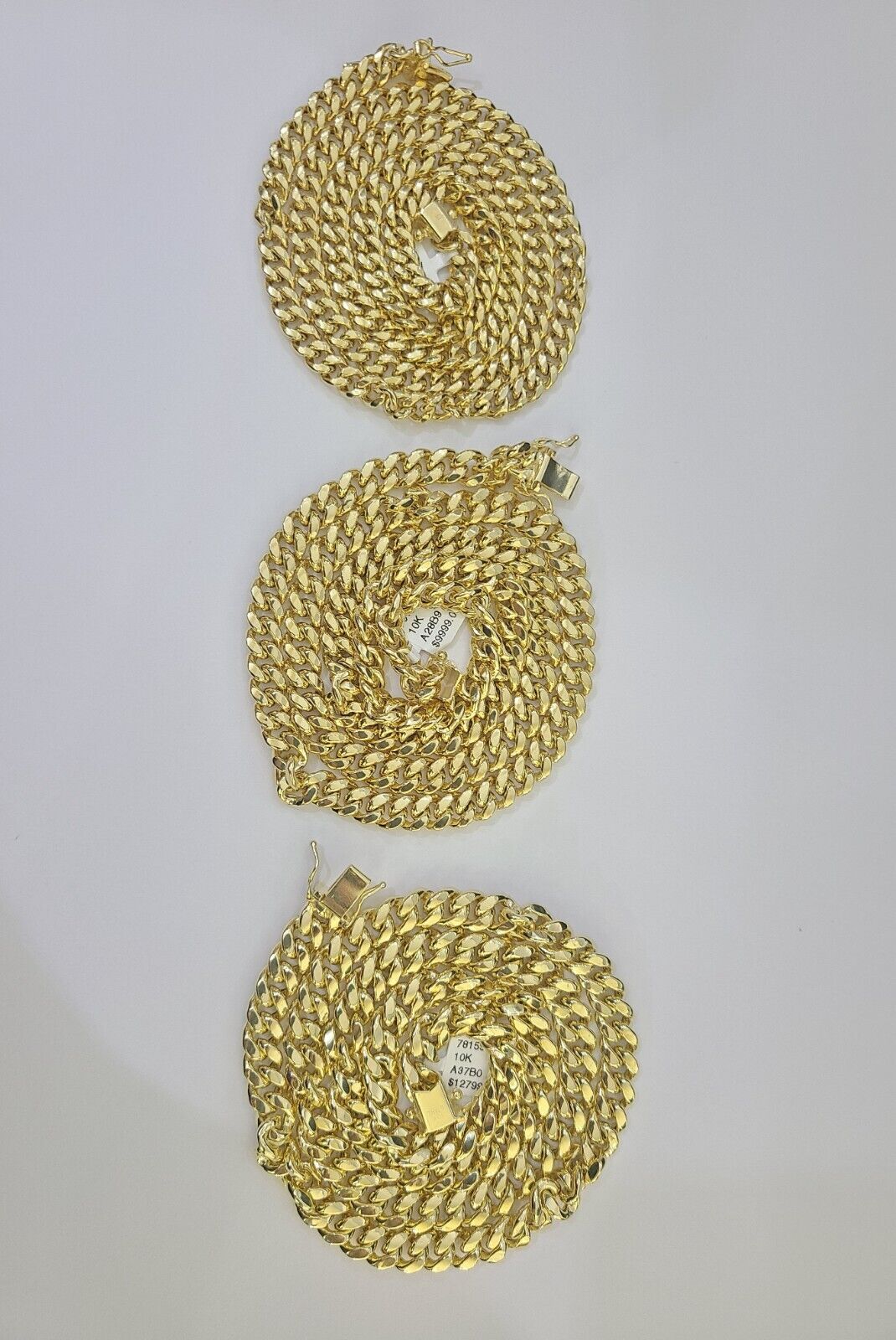 10k Miami Cuban Chain Yellow Gold Necklace 6mm - 8mm 20 - 30 Inches Real Men Women - GoldenlinQ