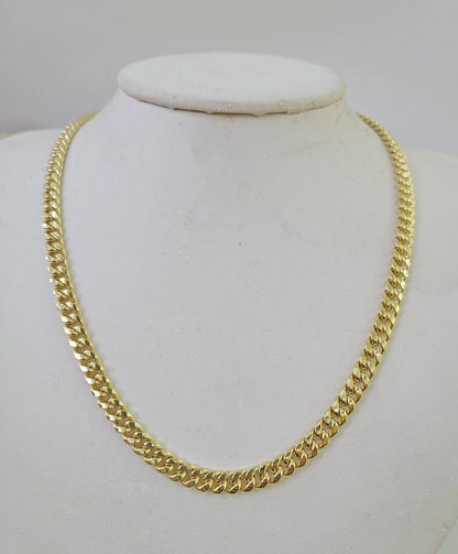 10K Miami Cuban Link Chain Yellow Gold Real 6mm 26 inch Necklace - GoldenlinQ