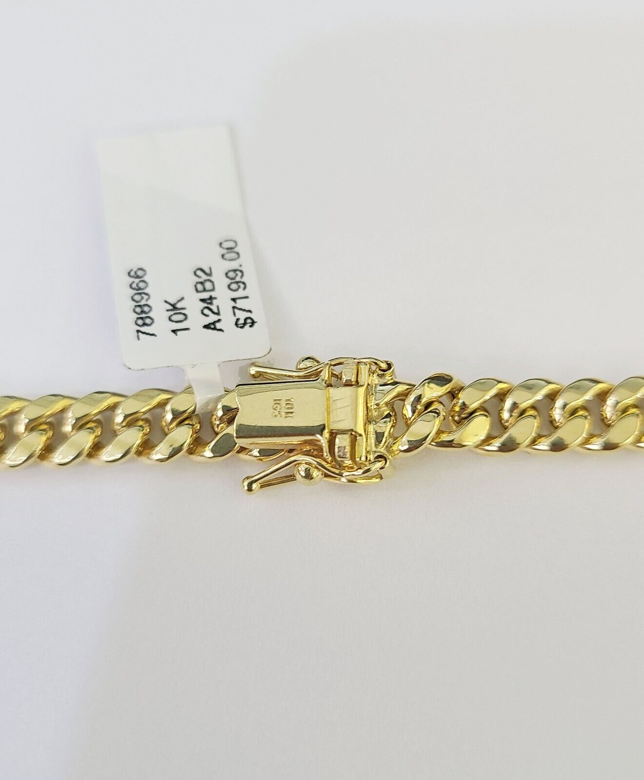 10K Miami Cuban Link Chain Yellow Gold Real 6mm 26 inch Necklace - GoldenlinQ
