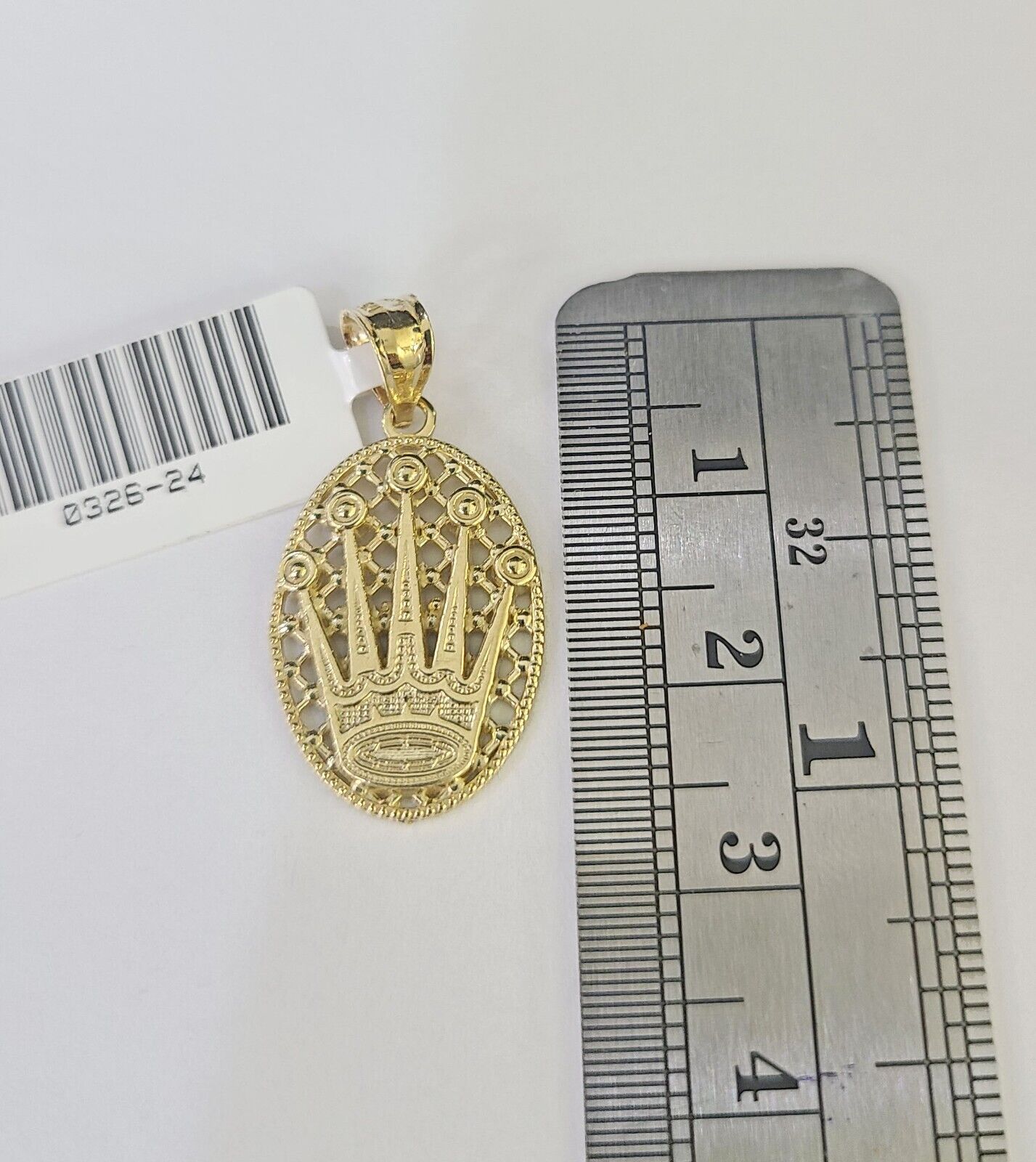 10k Milano Rope Chain Crown Charm Necklace SET 3mm 18" 20" 22" 24" Pendant - GoldenlinQ