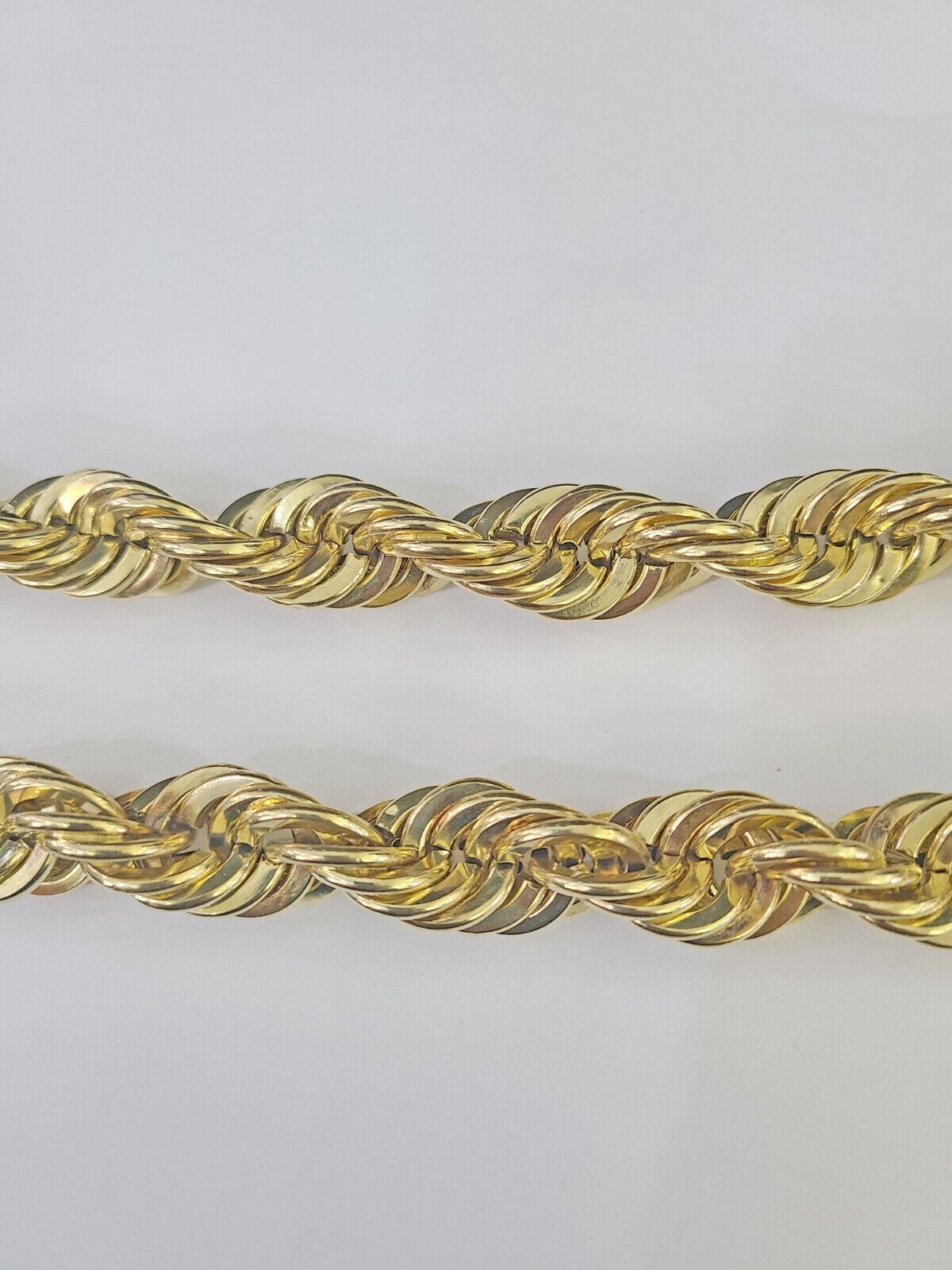 10k REAL Yellow Gold Rope Chain Necklace 16mm 20" Men's Thick 10kt - GoldenlinQ