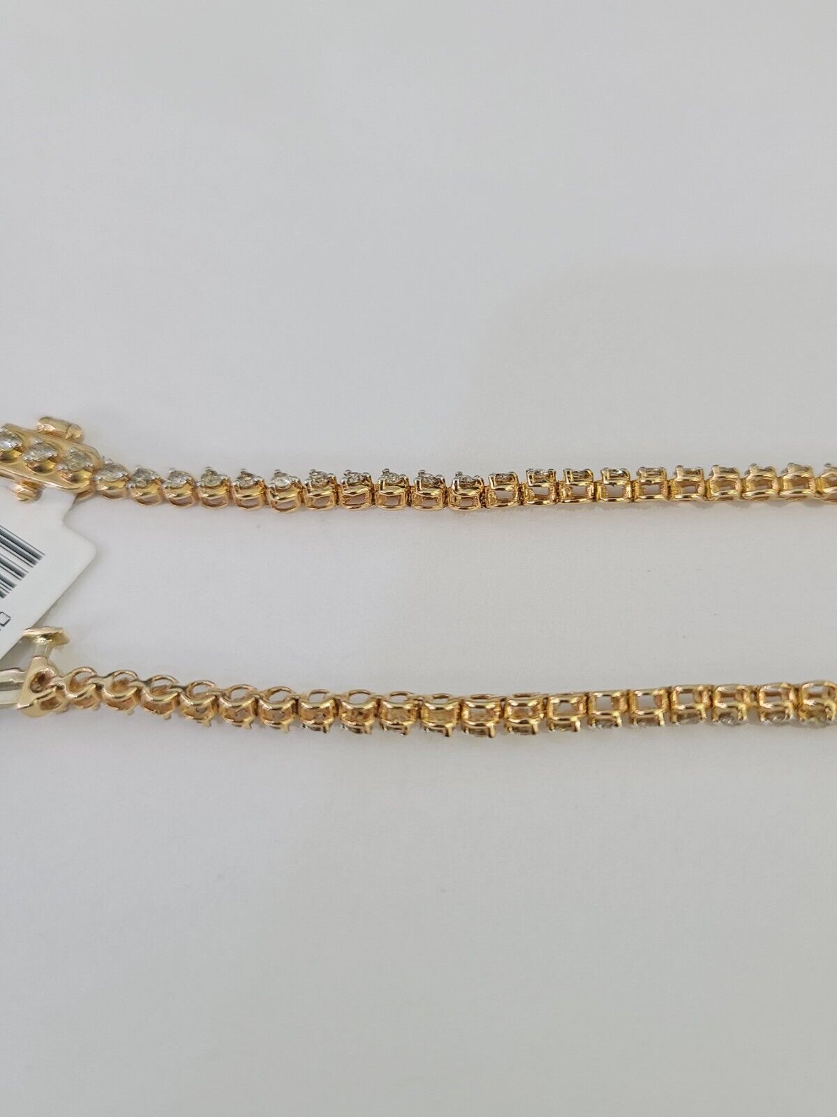 10K Rose Gold Diamond Bracelet Women Ladies 7" REAL Genuine Gold - GoldenlinQ