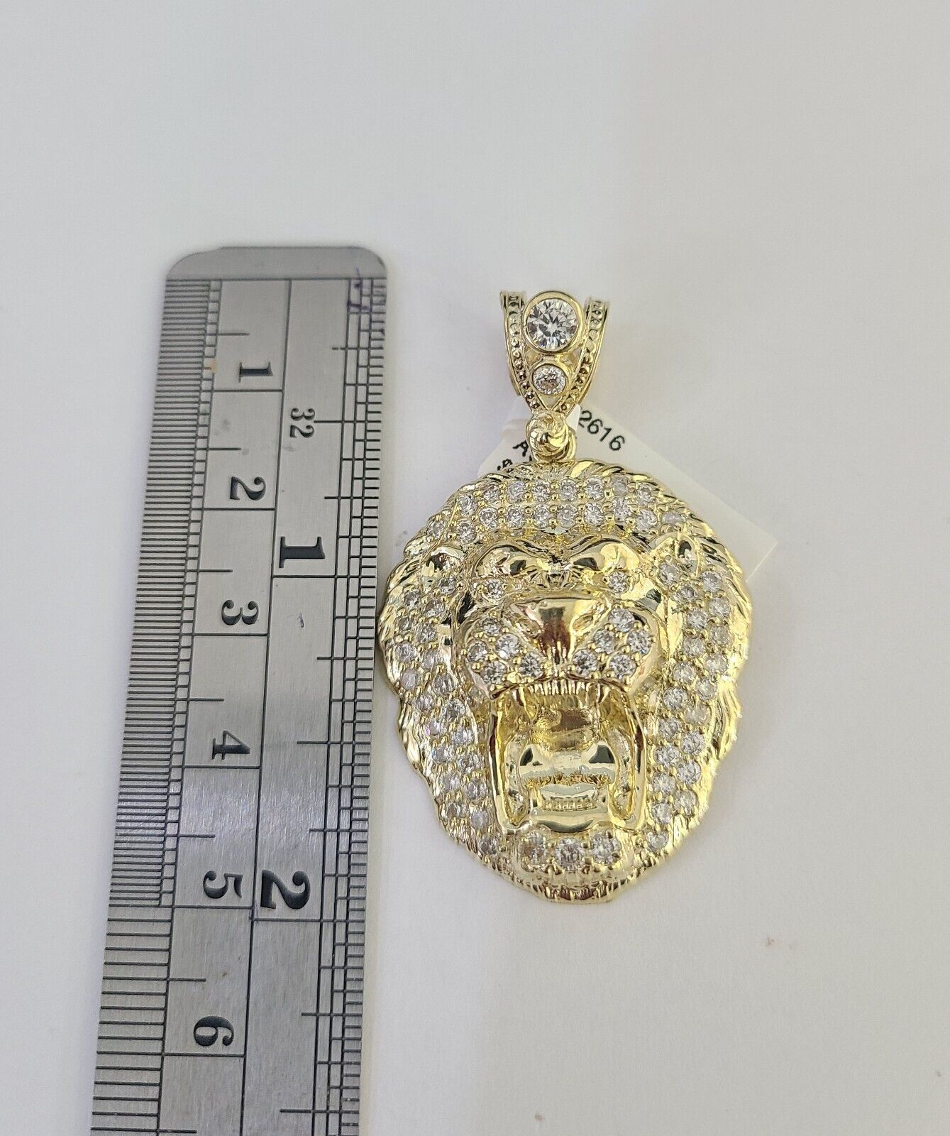10k Solid Rope Chain Roaring Lion Charm Set 4mm 20" - 28" Necklace Gold Yellow - Reva Jeweler