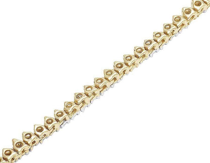 10k Solid Tennis Ice Chain Real Gold 22 Inch Necklace 3mm Genuine 1.85CT Diamond - GoldenlinQ