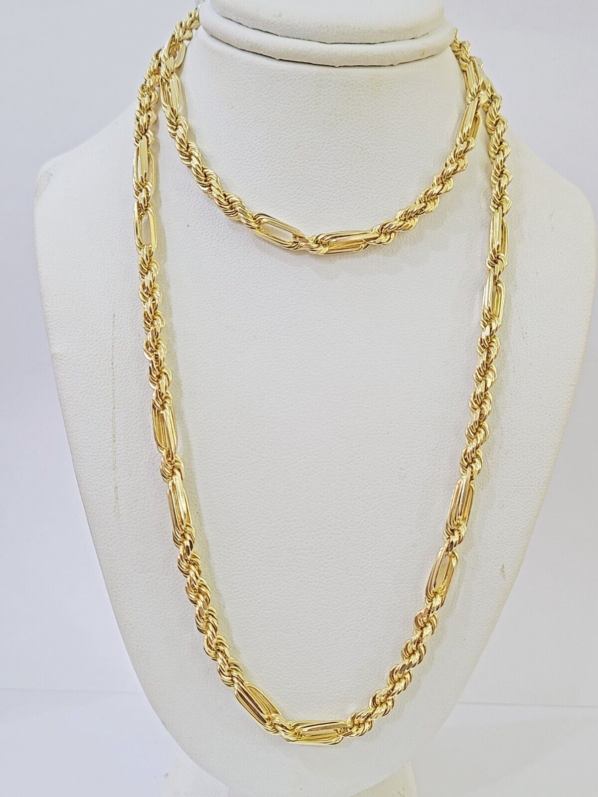 10k Solid Yellow Gold Milano Rope chain 4mm 26Inches Genuine Necklace - Reva Jeweler