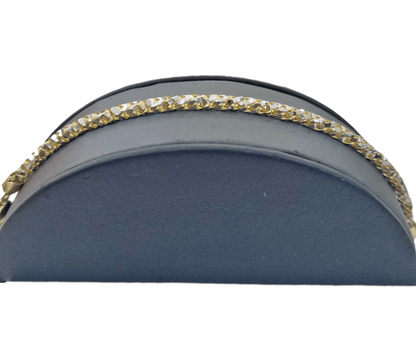 10k Solid Yellow Gold Palm Bracelet 5mm 8" Inch Diamond Cut Real 10Kt - Reva Jeweler