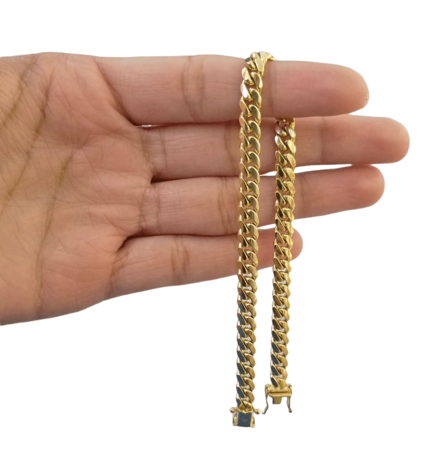 10k Solid Yellow Miami Cuban Link Bracelet 6mm 9" Inch Real 10Kt - Reva Jeweler