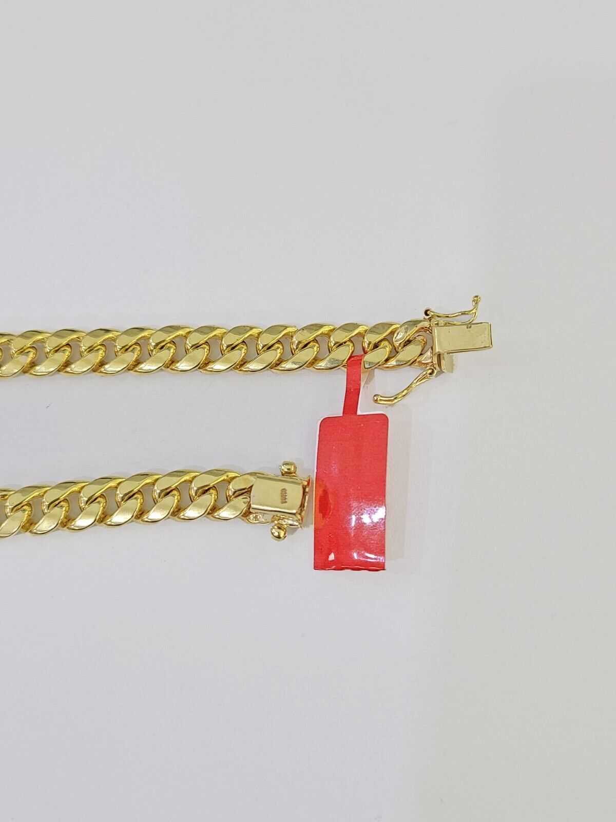 10k Yellow Gold 8mm Miami Cuban Link Chain Necklace 20 - 28 Inches Real - GoldenlinQ