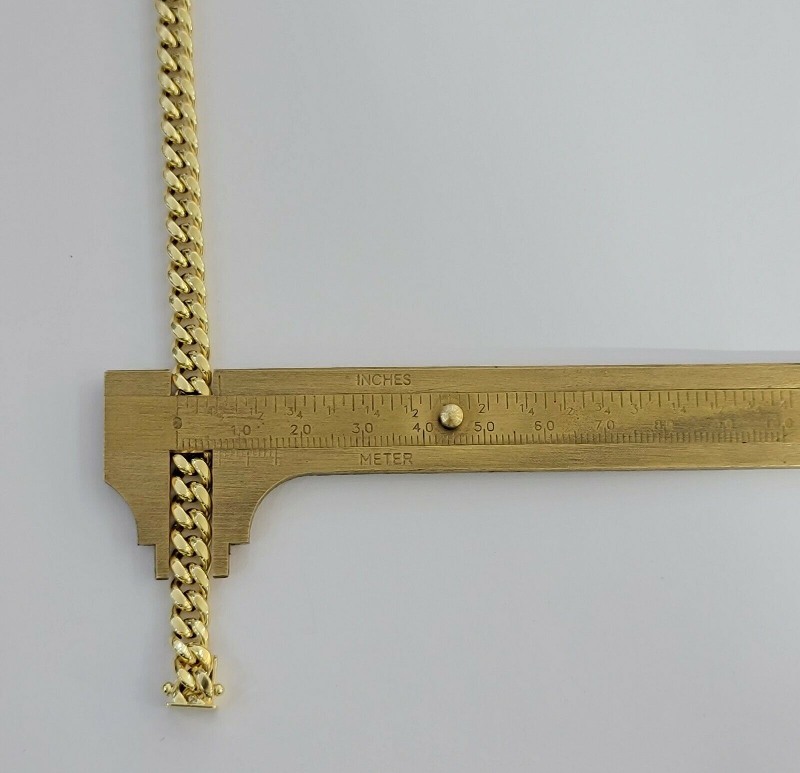 10k Yellow Gold Bracelet Miami Cuban Link 7.5" 7mm REAL 10 kt men &Women, STRONG - Reva Jeweler