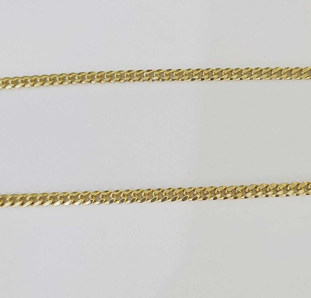 10k Yellow Gold Chain Cross Charm Pendant Set Miami Cuban Link Necklace DISCOUNT - Reva Jeweler