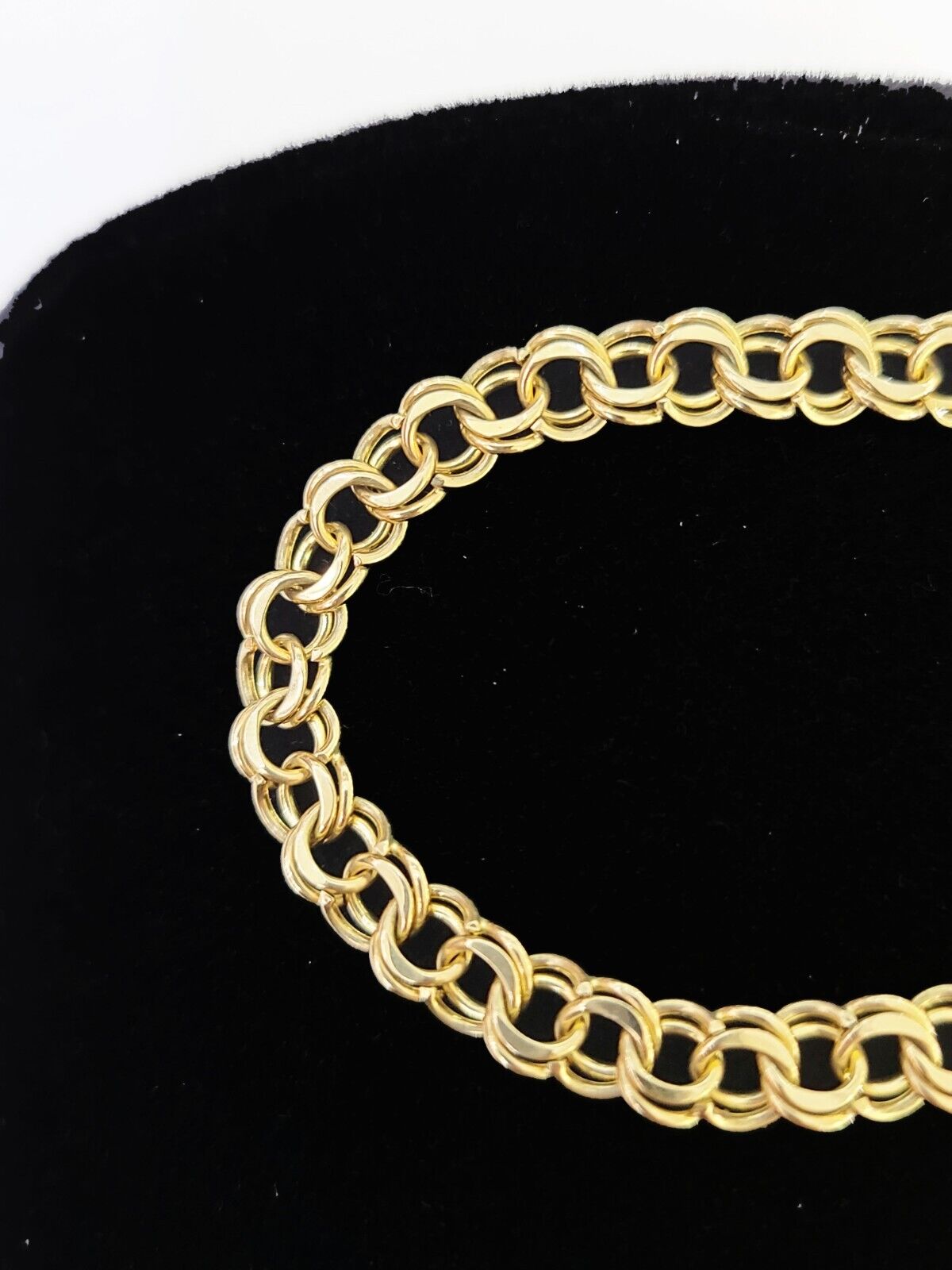 10k Yellow Gold Chino ID Bracelet Size 8" 6mm Inches Box Lock Real 10kt - Reva Jeweler