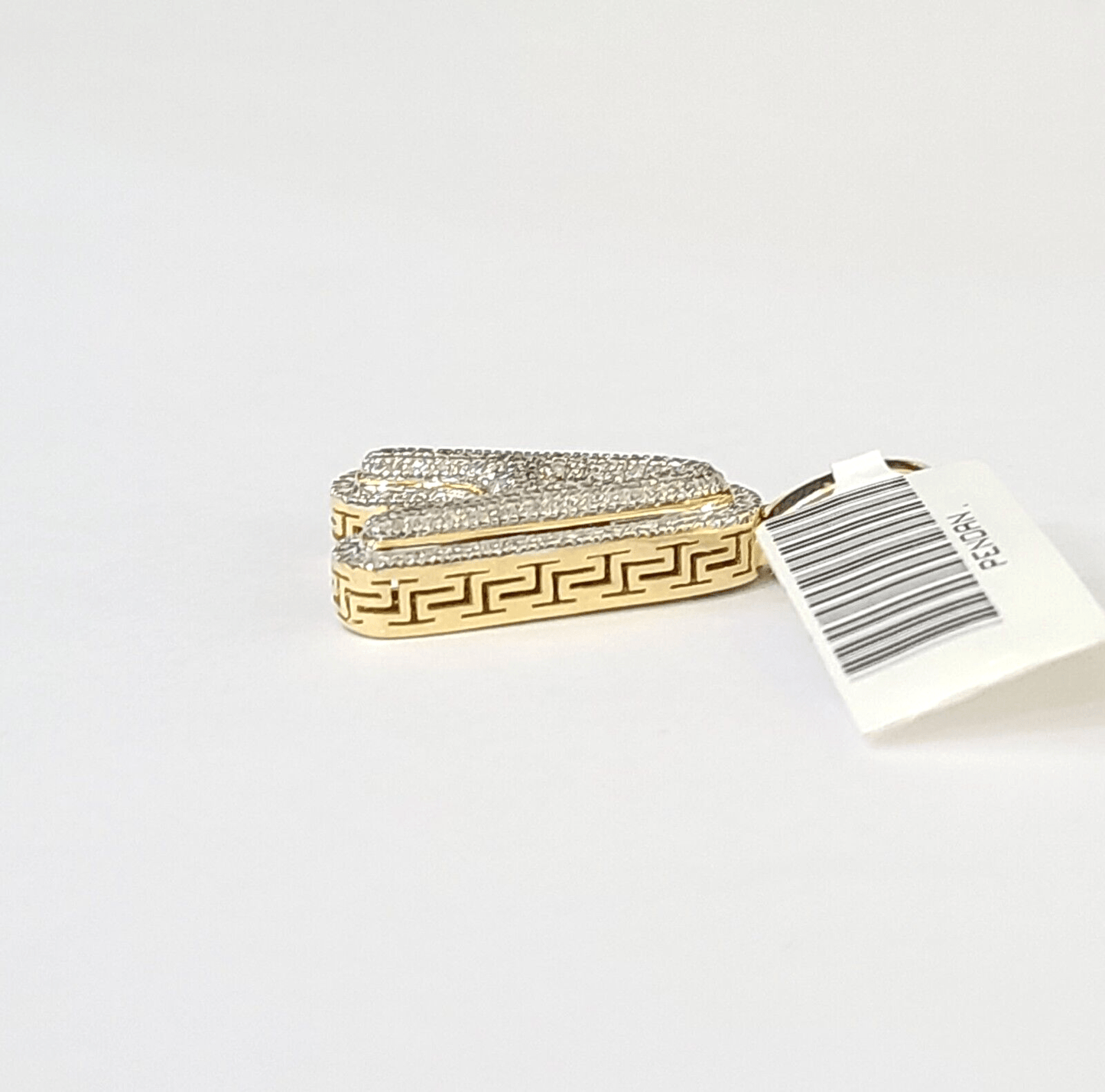 10k Yellow Gold Diamond Letter "A" Initial Alphabet Charm/Pendant Real Genuine - Reva Jeweler