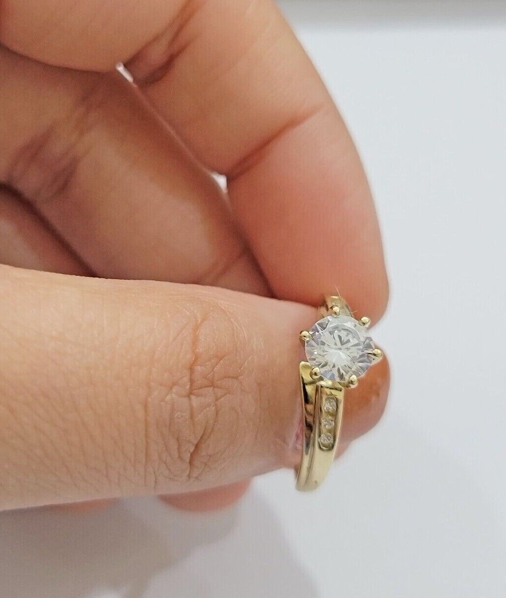 10k Yellow Gold Ladies Ring Wedding Band Engagement Round New Casual Style SALE - Reva Jeweler