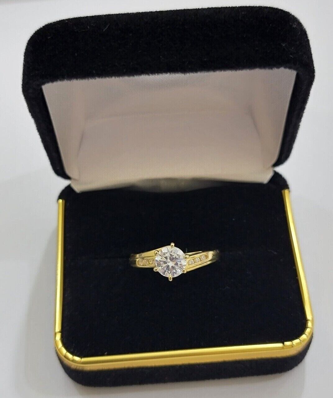 10k Yellow Gold Ladies Ring Wedding Band Engagement Round New Casual Style SALE - Reva Jeweler