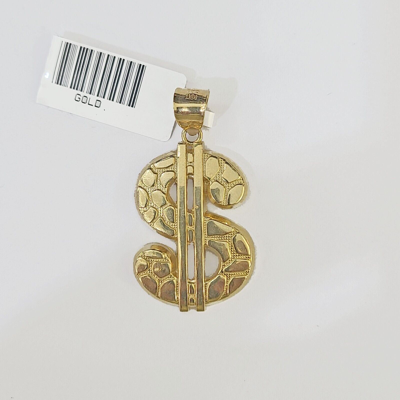 10k Yellow Gold Miami Cuban Chain & Dollar Charm Pendent SET 3mm 22 Inches - Reva Jeweler