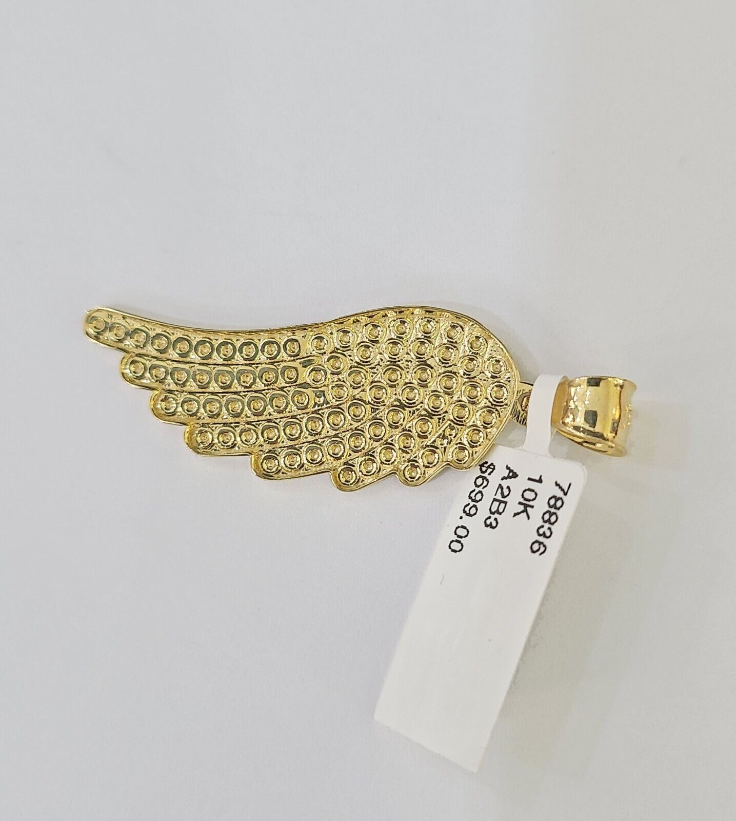 10k Yellow Gold Miami Cuban Chain & Wings Charm Pendent SET 3mm 22 Inches - Reva Jeweler
