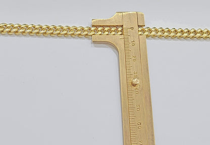 10k Yellow Gold Miami Cuban Link Bracelet 8.5" inch 7mm Real 10kt Box Lock Men - Reva Jeweler
