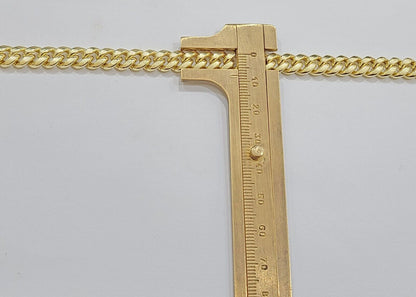 10k Yellow Gold Miami Cuban Link Bracelet 8.5" inch 8mm Real 10kt Box Lock Men - GoldenlinQ