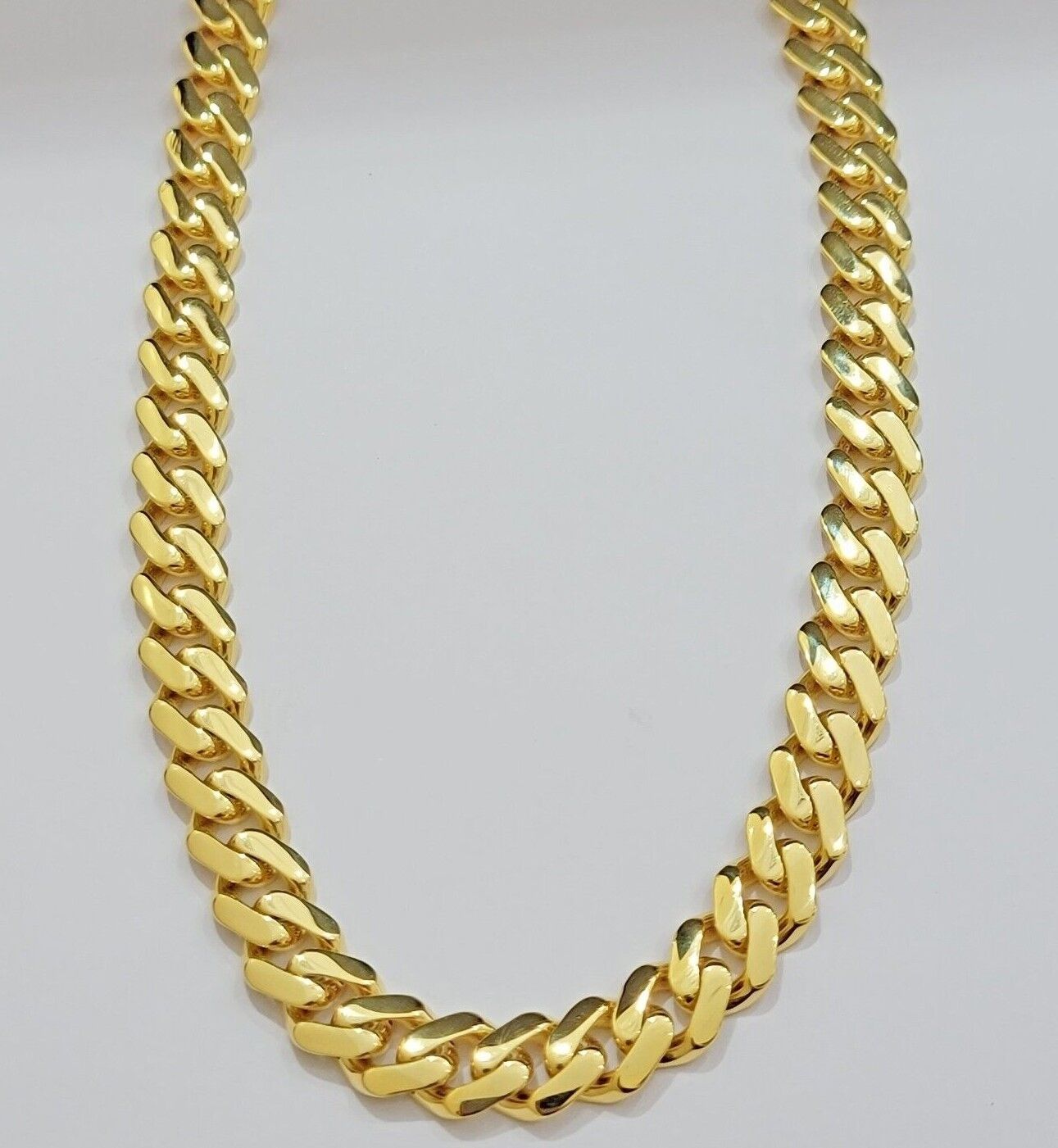 10k Yellow Gold Miami Cuban Royal Monaco Link Chain 9mm Necklace 20 - 28" REAL10kt - Reva Jeweler