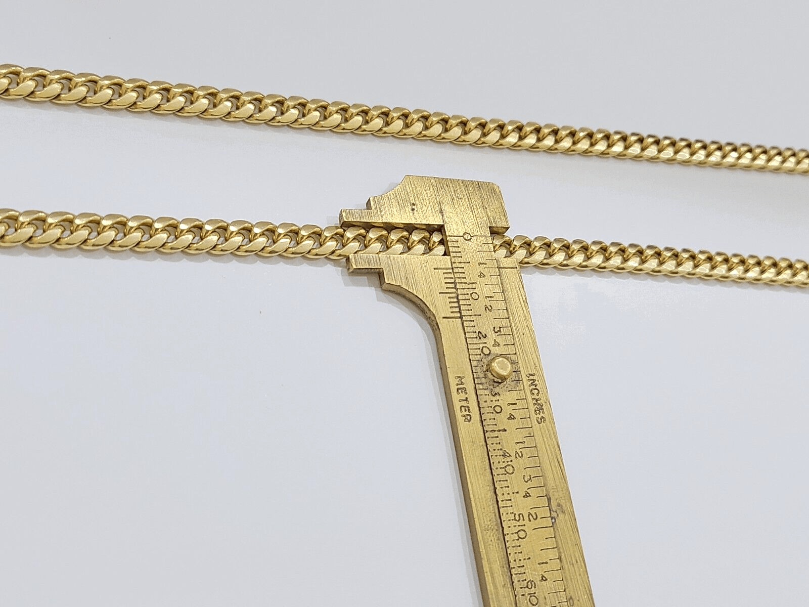 10k Yellow Gold Necklace Miami Cuban Chain 6mm 22" inch 10kt Men's Real Box Lock - Reva Jeweler