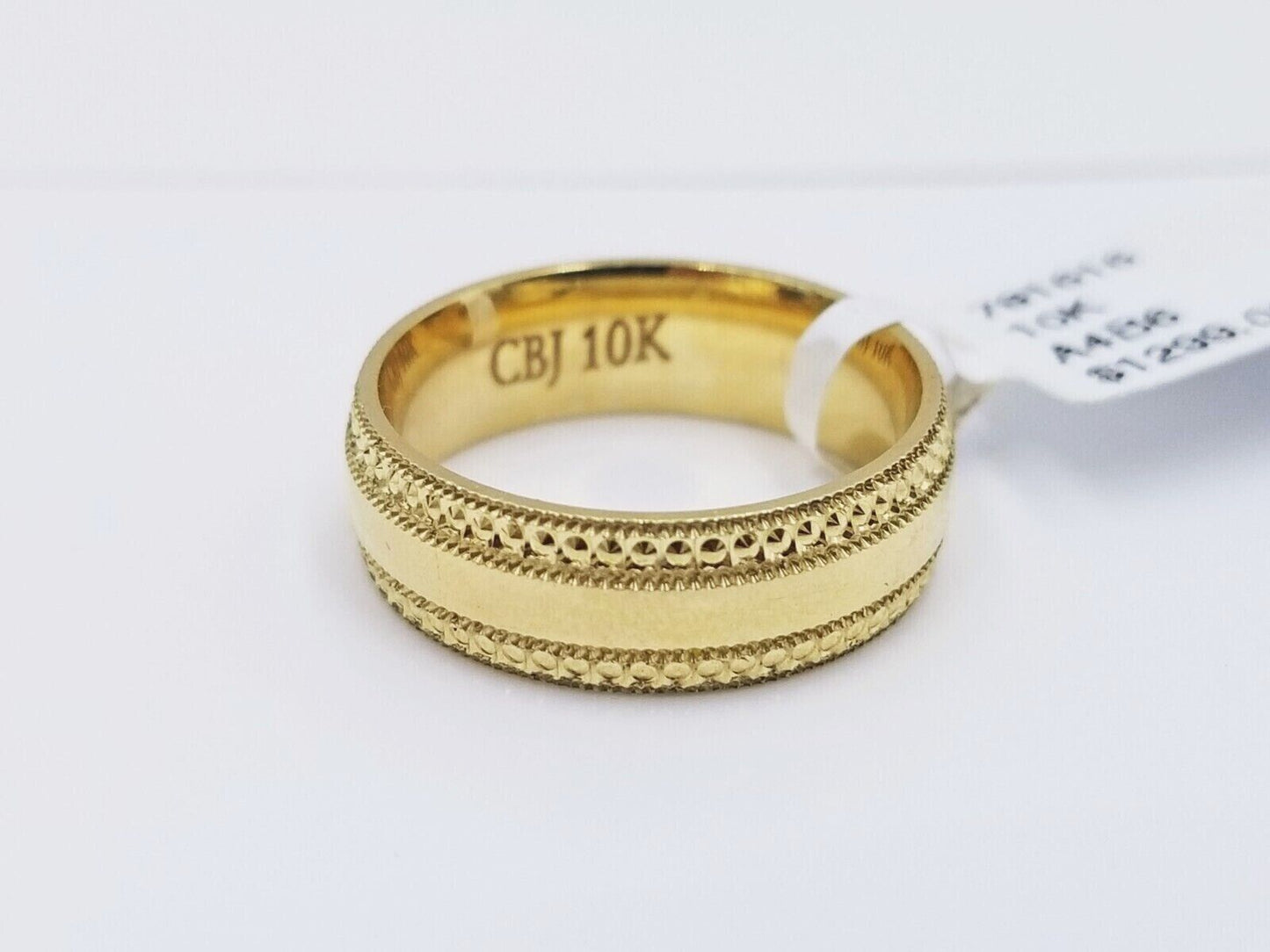 10k Yellow Gold Ring Band Men's Engagement Wedding Anniversary Real 10kt gold, 9 - GoldenlinQ