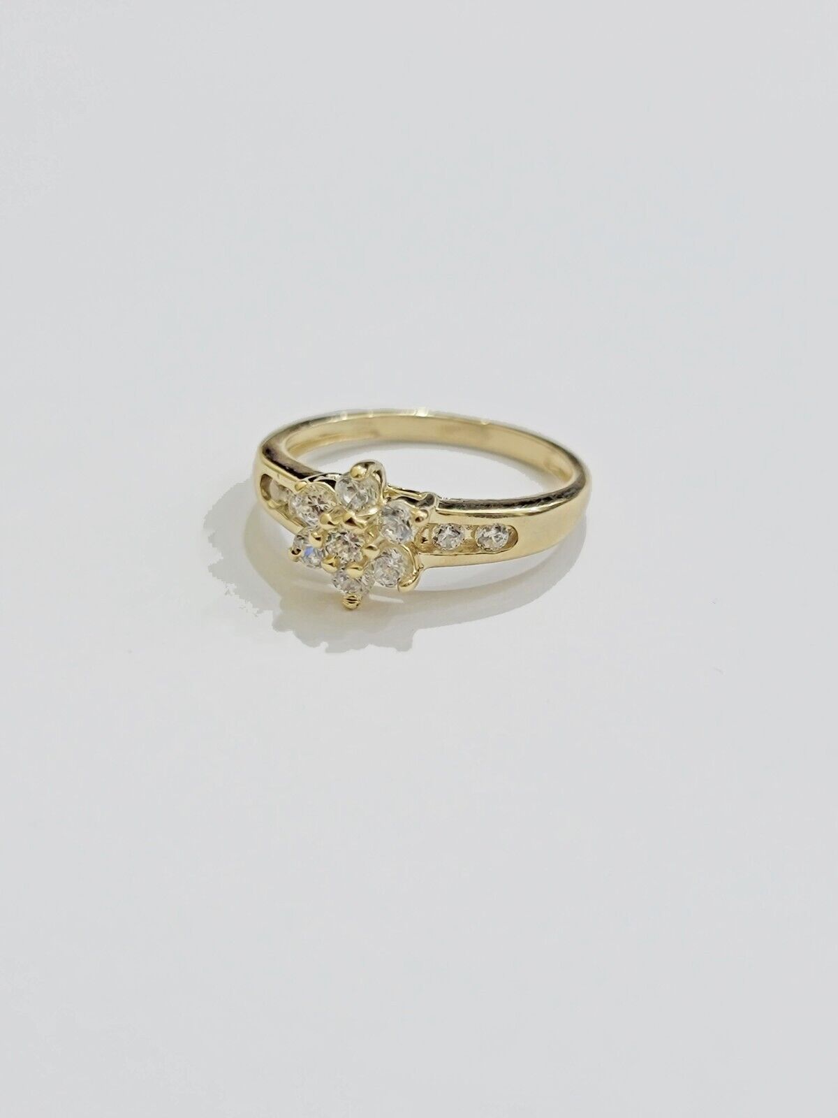 10k Yellow Gold Ring Ladies Wedding Band size 7 Real 10kt Engagement Women - Reva Jeweler