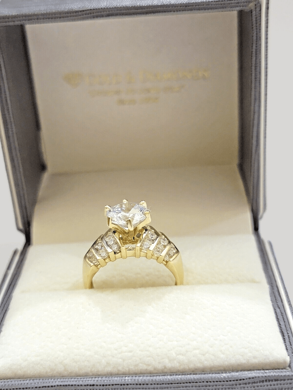 10k Yellow Gold Ring Ladies Wedding Band size 7 Real 10kt SALE Engagement Women - Reva Jeweler
