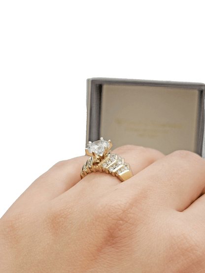 10k Yellow Gold Ring Ladies Wedding Band size 7 Real 10kt SALE Engagement Women - Reva Jeweler