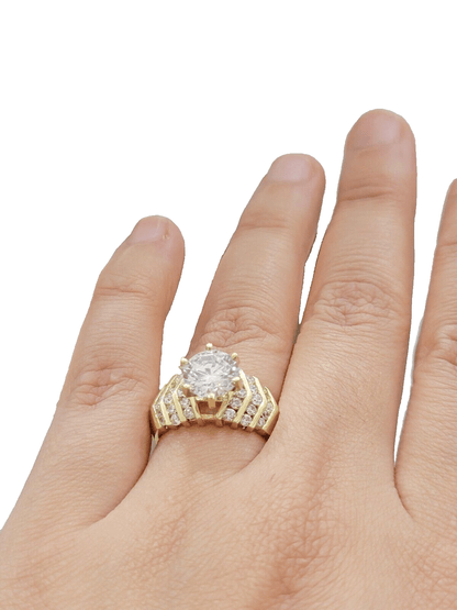 10k Yellow Gold Ring Ladies Wedding Band size 7 Real 10kt SALE Engagement Women - Reva Jeweler