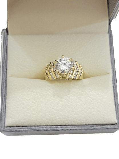 10k Yellow Gold Ring Ladies Wedding Band size 7 Real 10kt SALE Engagement Women - Reva Jeweler
