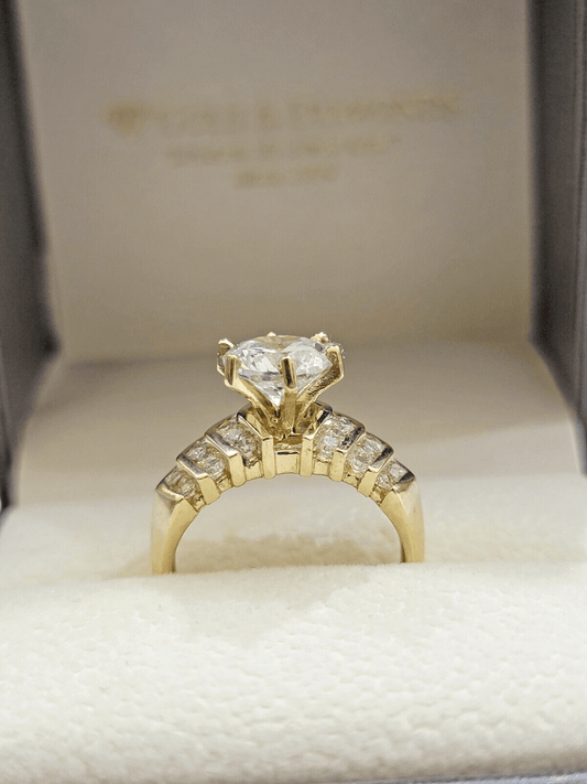 10k Yellow Gold Ring Ladies Wedding Band size 7 Real 10kt SALE Engagement Women - Reva Jeweler