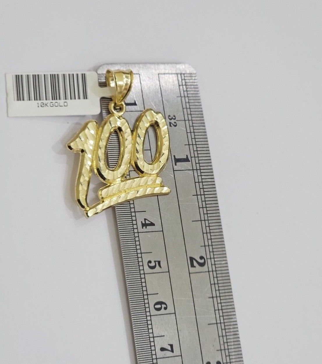 10k Yellow Gold Rope Chain 100 Charm Pendant Set 22 Inch 3mm Necklace REAL SALE - Reva Jeweler