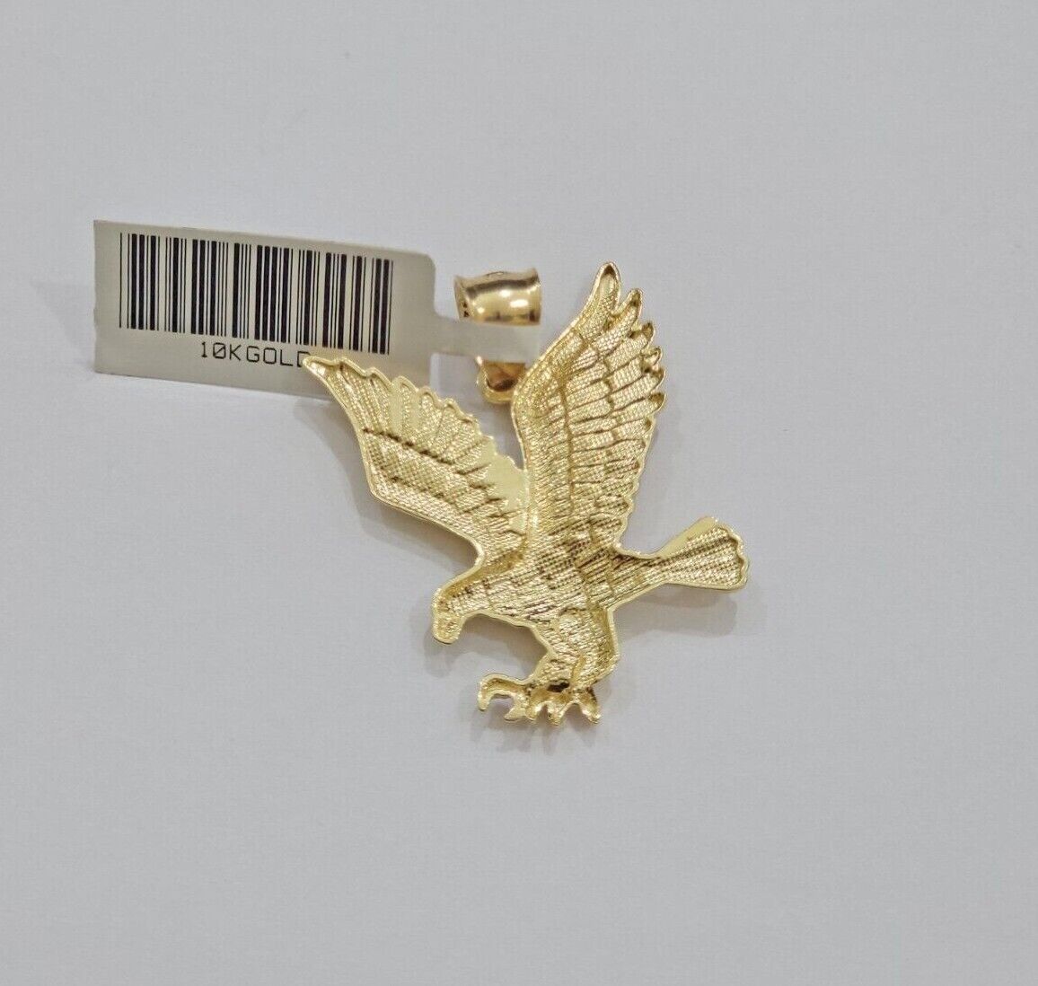 10k Yellow Gold Rope Chain Eagle Charm Pendant Set 18" - 28 Inch 3mm Necklace REAL - Reva Jeweler