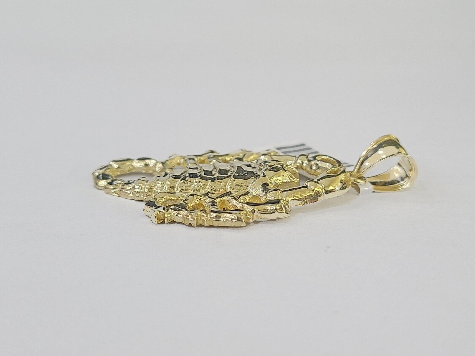 10K Yellow Gold Scorpion Charm Pendant Zodiac Sign Real 10k Real Genuine - Reva Jeweler