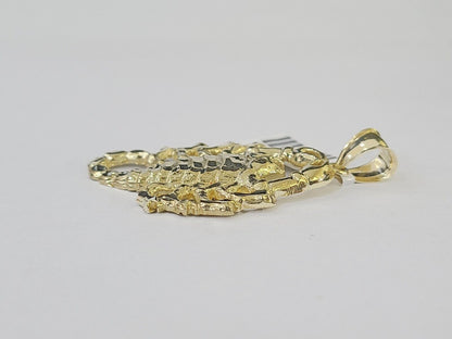 10K Yellow Gold Scorpion Charm Pendant Zodiac Sign Real 10k Real Genuine - Reva Jeweler