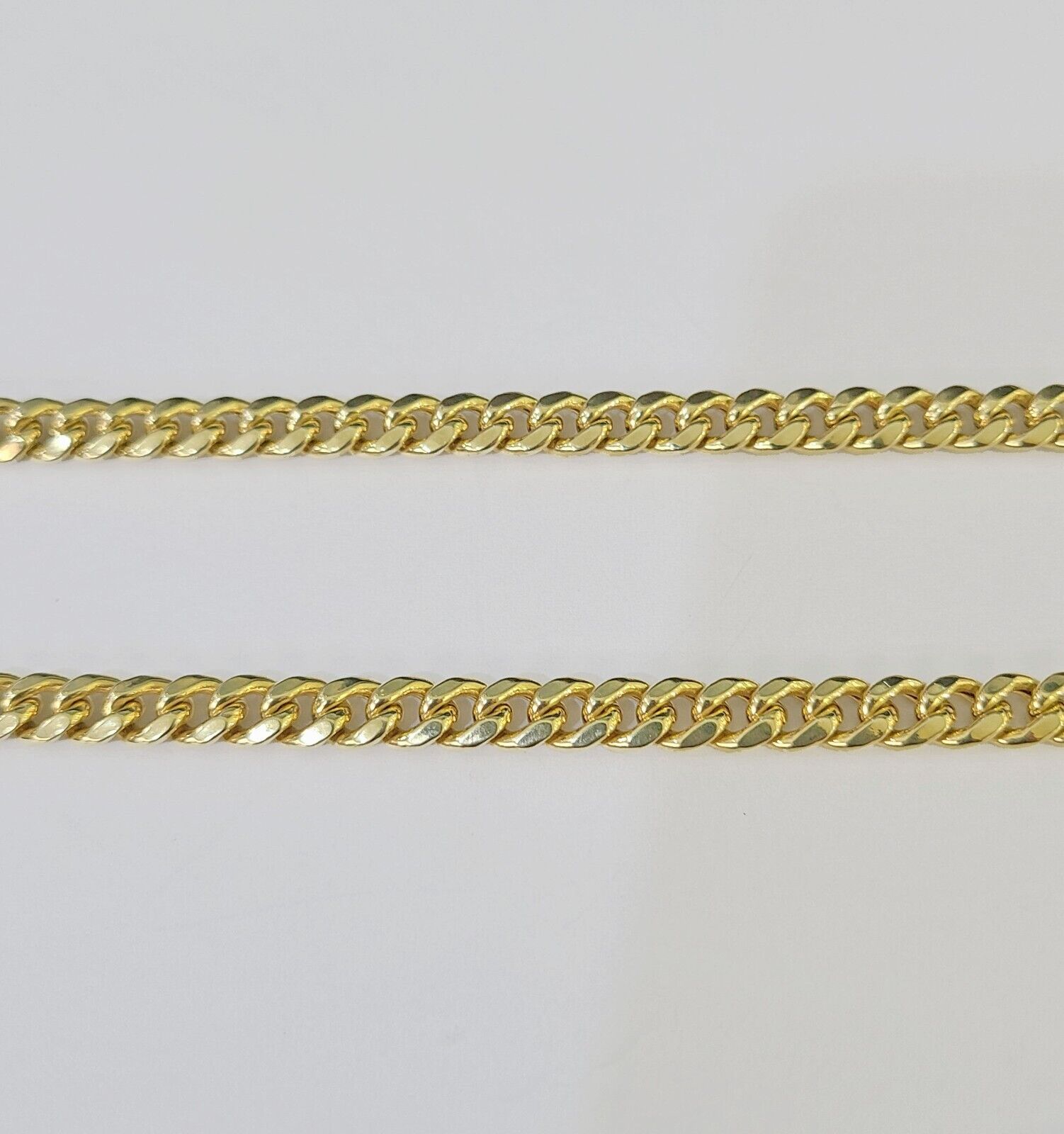 14k 6mm Miami Cuban Link Chain Yellow Gold Necklace 18"-26" Inches Real