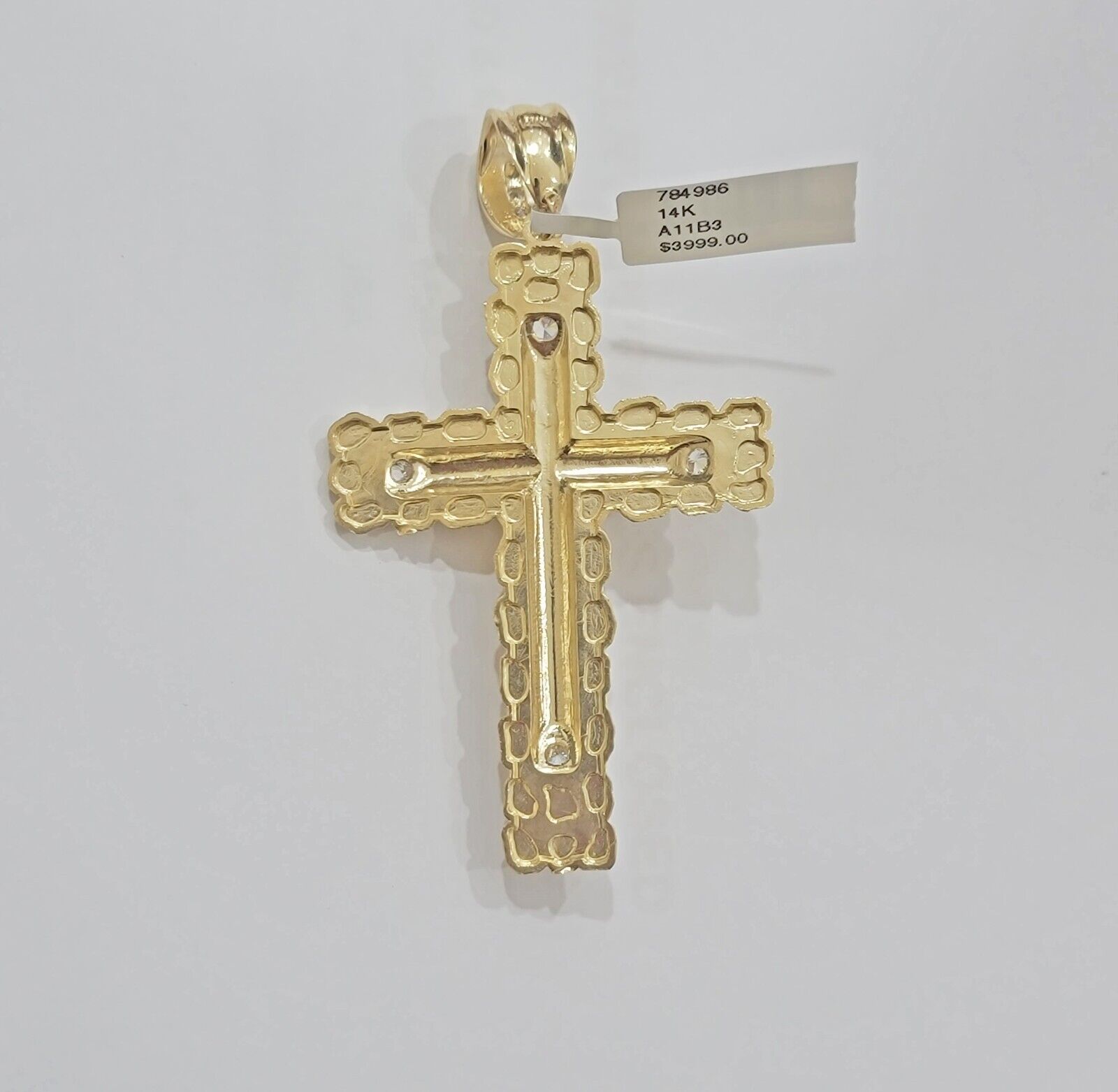 14k Gold Chain Cross SET Miami Cuban Link Necklace 7.5mm 22" - 28" ,Charm Pendant - Reva Jeweler