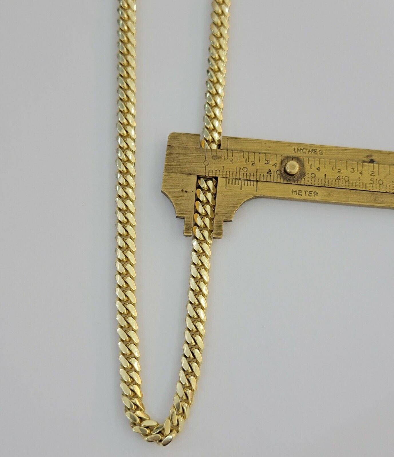 14k Gold Chain Solid Miami Cuban Link Necklace 28" 6mm REAL 14KT Yellow Gold Men - Reva Jeweler