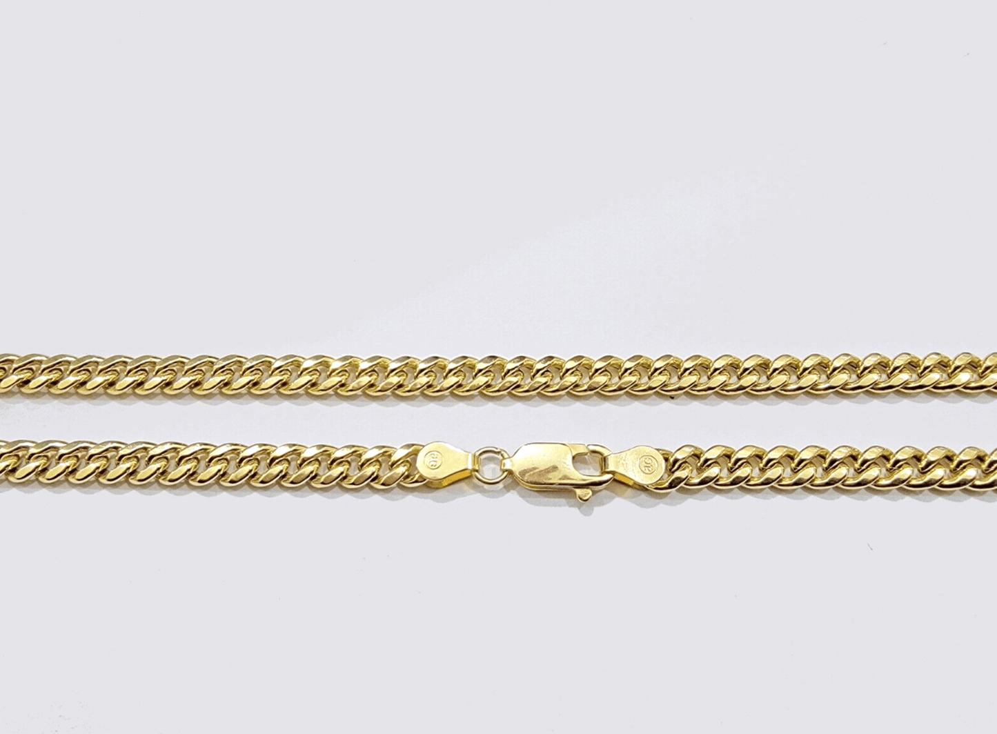 14k Gold Cross Charm Miami Cuban Link Chain 5mm 26'' Necklace 14kt Pendant SALE - Reva Jeweler