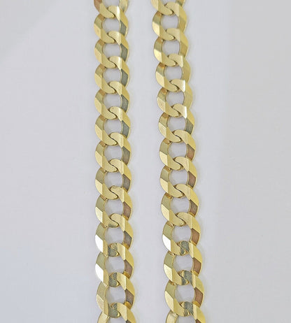 14k Gold Cuban Curb Link chain 11mm 24 Inches Real Yellow Genuine