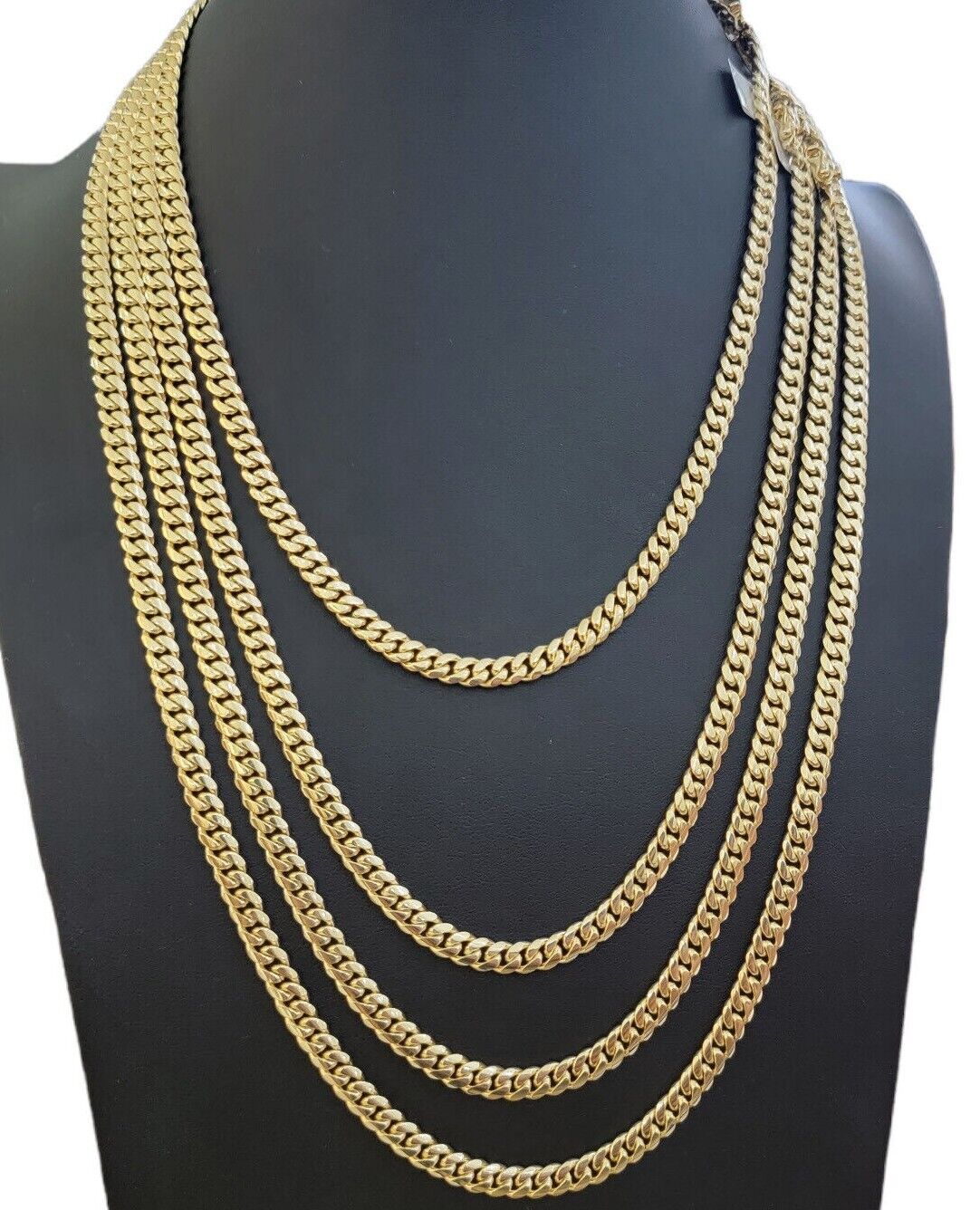 14k Gold Miami Cuban Link Chain Necklace 6mm 20" - 28 Inch SOLID 14 KT Men Women - Reva Jeweler